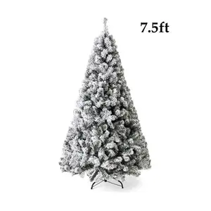 Venta al por mayor 7.5Ft de clase alta de nieve árbol de navidad Artificial