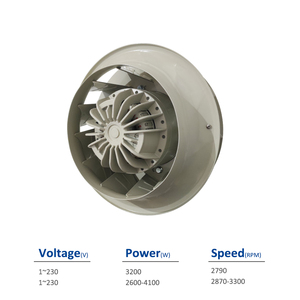 พัดลมแบบแรงเหวี่ยง Ziehl-abegg รุ่น RH35Z-2EK.6N.XR 118079 พร้อมลูกปืนแบบ Long Life ขนาด 350 มม. 230V AC สำหรับอุปกรณ์การแพทย์ - Product Image 2