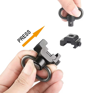 Montura Giratoria Táctica QD para Correa, Adaptador de Bucle en D de Acero y Aleación de Aluminio Duradero con Liberación Rápida para Caza al Aire Libre y Uso en Campo - Product Image 2