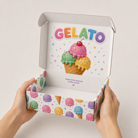 Boîte cadeau portable personnalisée avec logo imprimé, couleur bronzée, gaufrage UV, emballage en papier écologique réutilisable, vente en gros