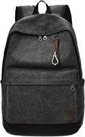 Étudiants Étanche 15.6 Ordinateur Portable Sac À Dos Fantaisie Toile Lettre Motif Fermeture À Glissière Polyester Doublure Collège Hommes 36-59L