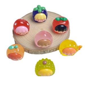 Accesorios de Joyería DIY con Frutas Luminosas de Dibujos Animados, Bolsa Sorpresa, Llavero Decorativo, Dije Acrílico, 27x25mm, Multicolor - Product Image 2