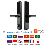 Cerradura Inteligente Biométrica con Huella Dactilar, Tuya Wifi TTLock, Entrada sin Llave, Cerradura Inteligente para Hogar y Oficina