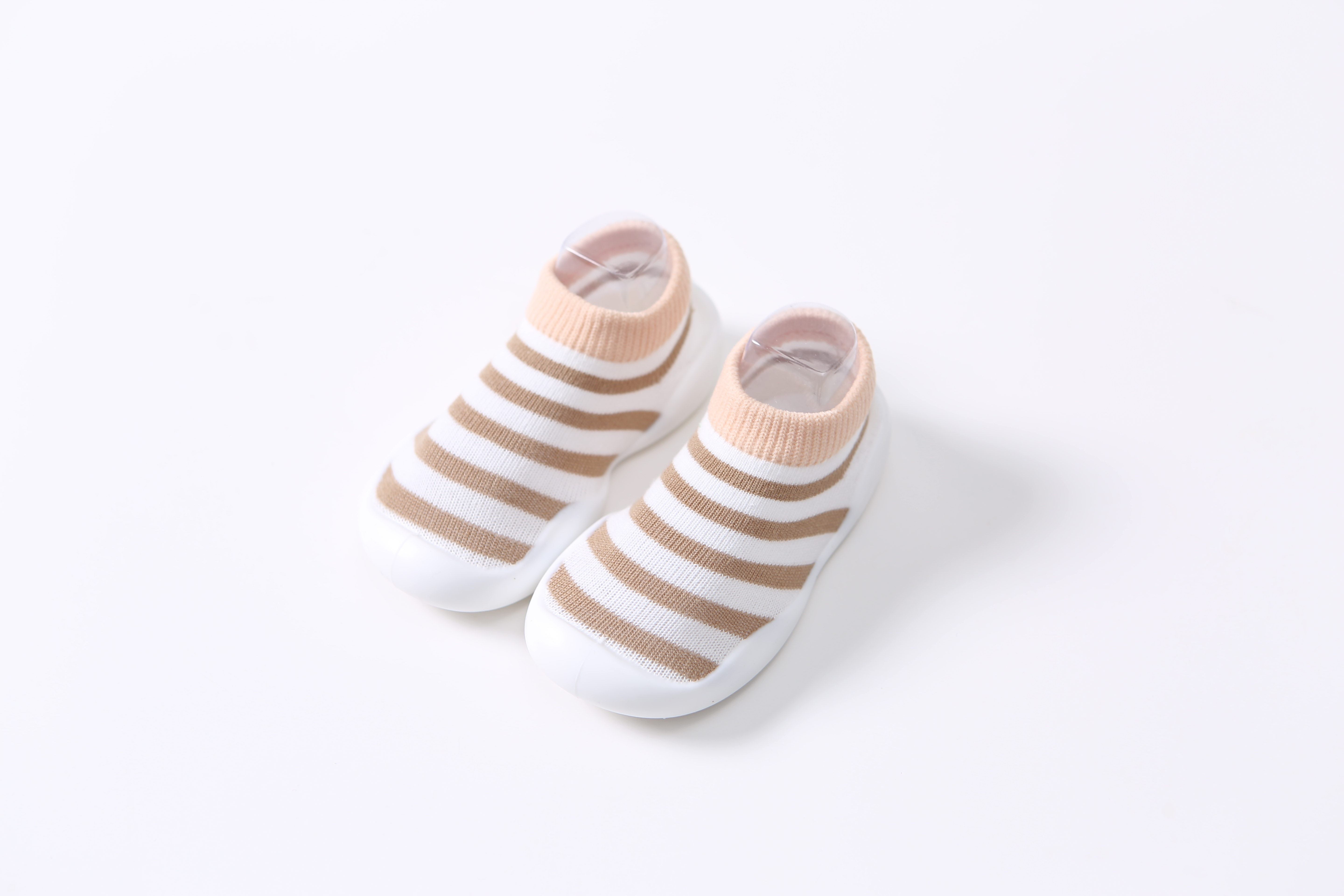 Blanc à rayures brunes