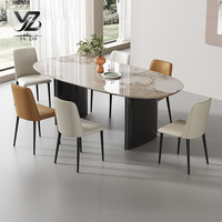 Chaises de salle à manger minimalistes Yazhi Style simple moderne Design minimaliste italien pour la maison Table à manger Hôtel Showroom avec dossier