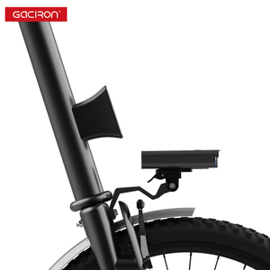 Support de fixation de phare en alliage d'aluminium spécialement conçu Gaciron H21B pour vélo pliant <span class=keywords><strong>Brompton</strong></span>, 100 °   Réglage, Noir - Product Image 4