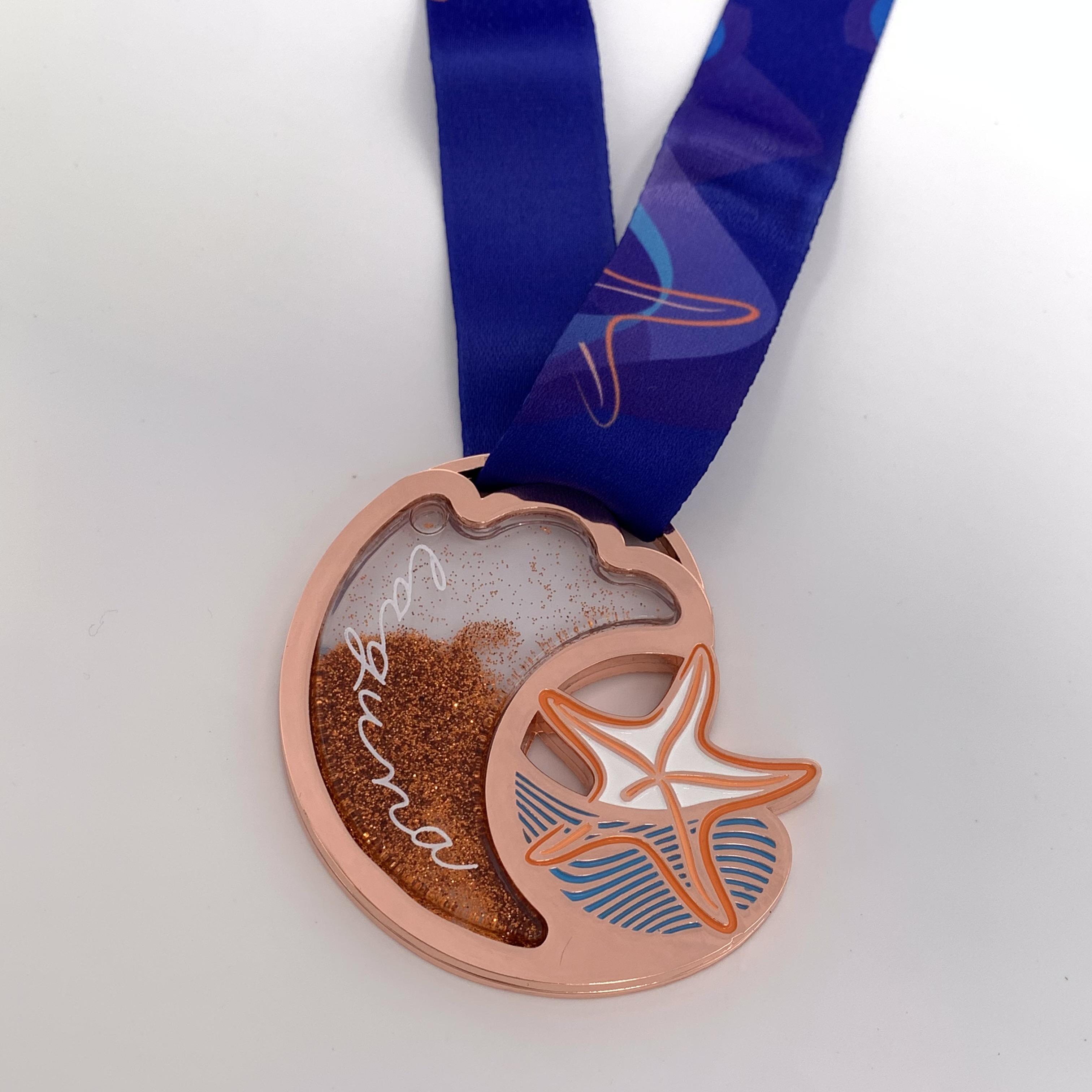 médaille scintillante