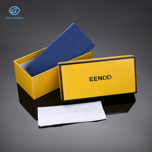 Estuche de Gafas de Sol y Anteojos de Cartón Triangular Plegable de Cuero PU con Logotipo Personalizado, el Mejor Juego de Cajas de Embalaje - Product Image 2