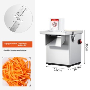 Trituratore <span class=keywords><strong>Elettrico</strong></span> Commerciale in Acciaio Inox Multifunzione per Verdure, Affettatrice per Ristoranti, Uso per Patate e Limoni - Product Image 6