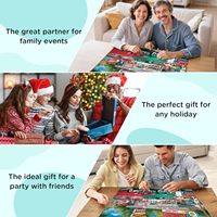 Puzzle personnalisé en gros, fabriqué sur mesure, forme irrégulière populaire, puzzle personnalisé de 1000 pièces pour les familles