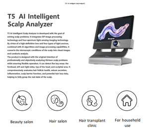 Nueva Máquina de Análisis de Piel T5, Escáner Facial 3D, Detector de Humedad y Grasa en los Poros, Dispositivo de Diagnóstico de Belleza - Product Image 3