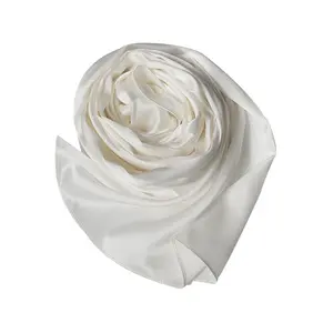 Spring Chinese Custom 100% Silk Satin Plain White Silk Scarves For Painting