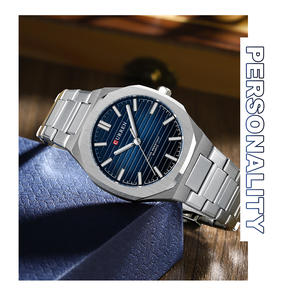 <span class=keywords><strong>ราคา</strong></span>ปัจจุบันของนาฬิกาข้อมือผู้ชายสแตนเลสสตีล 8456 <span class=keywords><strong>นาฬิกา</strong></span>ข้อมือลำลองหรูหรา กันน้ำ <span class=keywords><strong>นาฬิกา</strong></span>สปอร์ตสำหรับผู้ชาย ระบบควอตซ์ - Product Image 4