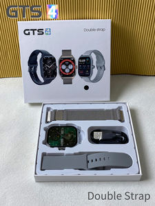 ساعة ذكية GTS4 بسعر الجملة BT استدعاء جهاز تعقب اللياقة البدنية للرجال والنساء مقاوم للماء مع أحزمة مزدوجة جهاز تعقب معدل ضربات القلب IOS - Product Image 6