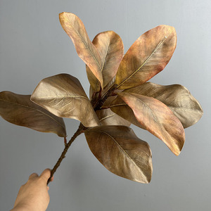 Feuilles de Magnolia Artificielles Décoratives Branches de Plantes Ornement de Jardin Verdure Fleurs <span class=keywords><strong>en</strong></span> Plastique Artificielles Intérieur/Extérieur - Product Image 2