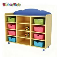 Armoire à sacs pour enfants de maternelle avec mobilier d'activités pour enfants d'âge préscolaire