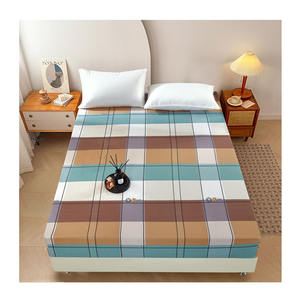 Couvre-lit élastique de bienvenue à impression personnalisée de grande taille housse de <span class=keywords><strong>drap</strong></span> de lit housse de matelas extensible à rayures - Product Image 1