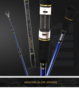 <span class=keywords><strong>Canne</strong></span> à pêche CRONY Amazing Max 120-450g pour jigging lent en eau salée, <span class=keywords><strong>promotion</strong></span>, anneaux Fuji, porte-moulinet pour pêche au jigging lent, jigging côtier - Product Image 5