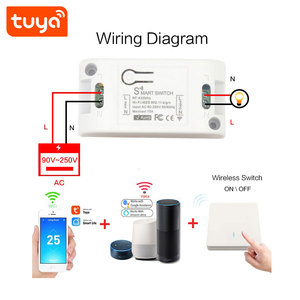 Interruptor Inteligente WIFI Tuya <span class=keywords><strong>de</strong></span> 1 Canal con Medición y RF 433Mhz PST-WF-S1R, 2.4GHz, con Diagrama <span class=keywords><strong>de</strong></span> Cableado, <span class=keywords><strong>Servicio</strong></span> Superior - Product Image 5