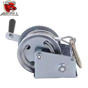 Máy kéo cáp thép di động 1100lbs - 2000lbs, máy kéo hàng nặng, máy kéo tay điều khiển hàng hóa với dây cáp thép dùng cho kéo thuyền, kéo rơ moóc - Product Image 2