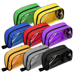 Sac médical portable avec fenêtre zippée, kit d'organisation médicale, accessoire pour fournitures de voyage, trousse de premiers soins, pochettes de premiers soins - Product Image 1
