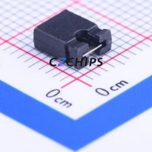 Z-207002P0-0000 Shorting Cap / Jumper Cap P=2.54mm Connector 2.54mm Open Top Type 3A - Product Image 1