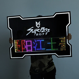Led Illuminated <b>Sign</b> Rectangular White <b>Light</b> Golden Yellow Ice Blue Seven Colors Easy Installation For Ktv Nightclub Bar - Product Image 3