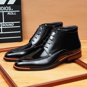 Zapatos de Hombre de Diseño de Moda con Cordones y Punta Puntiaguda, de Cuero con Estampado Láser, de Alta Calidad, para Fiestas de Otoño, Negocios y Bodas - Product Image 1