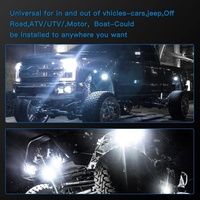 LLevo-luces led resistentes al agua ip68 para coche, chips c-ree, luz de roca para camión, precio de fábrica