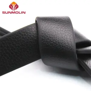 Custom Leather Texture Soft Waterproof 20mm Silicone Pvc Coated Webbing Leather Webbing