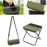 Chaise pliante portable en fer léger 0,6 kg pour événements extérieurs - Design moderne, tabouret de camping durable pour pique-niques, pêche, randonnée