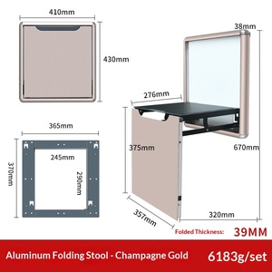 Panca Pieghevole per Scarpe con Seduta Rivestita in Pelle Premium, Sgabello Moderno Salvaspazio per Ingresso, Adatto ad Anziani, Bambini e Calzature con <span class=keywords><strong>Tacco</strong></span> Alto - Product Image 5