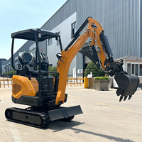 Excavator Mini Infront EURO 5 Epa Crawler Digger 3.5 ton 1 2 ton Mesin Excavator Mini Kecil untuk Pertanian