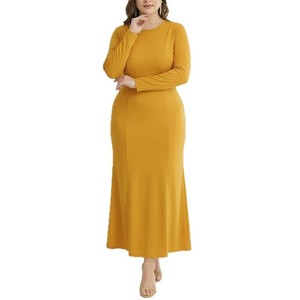 Abito Lungo Vintage Invernale Antistatico da <span class=keywords><strong>Donna</strong></span>, <span class=keywords><strong>Taglia</strong></span> Grande, Stile Etnico Mediorientale - Product Image 5