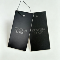 Étiquette suspendue personnalisée avec logo pour vêtements, étiquette en papier pour vêtements de mode et cordon, étiquette volante imprimée