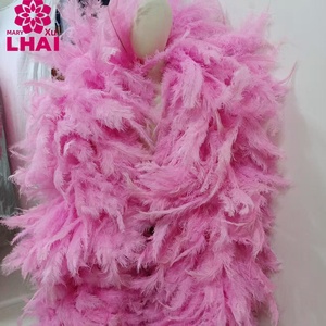 Énorme <span class=keywords><strong>boa</strong></span> de luxe en plumes d'autruche de 3 m, super moelleux et lourd, pour mariage, carnaval, spectacle de danse, déguisement de scène, décoration - Product Image 6