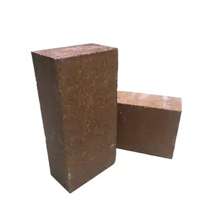 Red fused refractory magnesite brick magnesia fire bricks for furnace