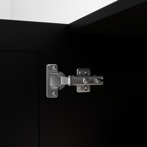 HMS 71 cassettone combinato a due cassetti in legno nero a sei porte elegante cassettiera in metallo stile francese europeo per mobili da soggiorno - Product Image 6