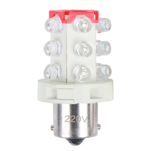 Ampoule LED B15 Base 220V SMD Tricolore Haute Luminosité pour l'éclairage automobile - Product Image 1