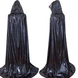4ourcostumes Nouvelle Collection – Cape Scintillante Unisexe de Vampire pour Carnaval, Tenue de Spectacle, Costume d'Halloween, Cape de Sorcière pour Femmes et Hommes - Product Image 2