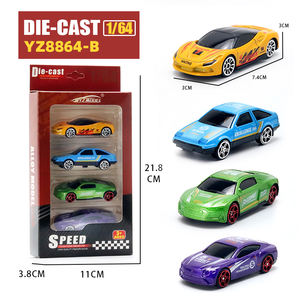 YZMODEL - Regalo Promocional, Coche de Carreras de Metal Fundido a Presión, Escala 1:64, Mini Vehículo de Aleación con Ruedas Libres, Juguetes para Niños - Product Image 3