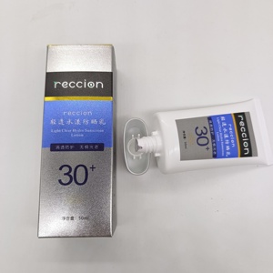 Reccion SPF30 Korean <strong>Tinted</strong> Organic Sunscreen <strong>Lotion</strong> Hydrating Vegan Sunblock Cream Vitamin E Zinc Oxide Green Tea UV Protection - Product Image 5