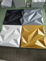 Panneaux muraux géométriques en PVC 3D 30*30cm pour la décoration de la maison Installation facile Panneau de plafond étanche à l'humidité pour le revêtement de la chambre à coucher