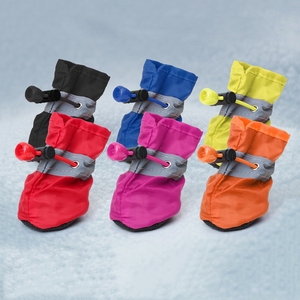 Chaussures pour <span class=keywords><strong>chien</strong></span> en tissu respirant, antidérapantes, imperméables, chaudes pour l'hiver, la pluie et la <span class=keywords><strong>neige</strong></span>, réfléchissantes, bottes pour <span class=keywords><strong>chien</strong></span>, protection des <span class=keywords><strong>pattes</strong></span> - Product Image 4