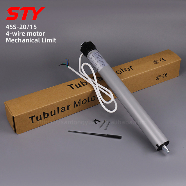 45S-20/15 Motorized Blind Roller 45mm Blinds Automatic Digital Position Window Office Smart Curtain Drivers 20nm Motorized by