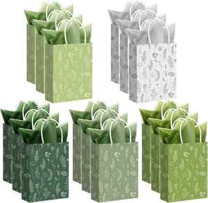 Bolsas de Regalo Pequeñas con Diseño Floral, al por Mayor, con Asa, Bolsas de Regalo de Agradecimiento para Bodas, Baby Showers, Fiestas de Cumpleaños - Product Image 1