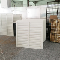 Volet vertical sur mesure pour conteneur, persienne en PVC, volet à gravité pour ventilateur conique en fibre de verre, écologique
