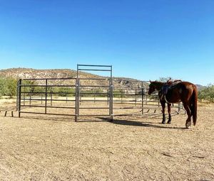 แผงรั้วม้าโลหะใช้สำหรับ12ft 6FT แผงปากกากลมแผงคอกปศุสัตว์แผงคว้านคอกสัตว์ - Product Image 1