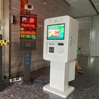 Kiosque extérieur intelligent à écran tactile pour lavage de voitures en libre-service avec accepteur de billets et recycleur de monnaie