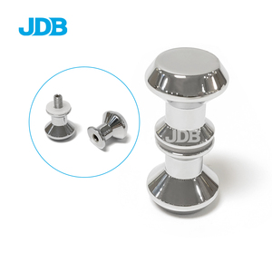 JDB Deluxe Series Modern Stainless Steel Glass <strong>Door</strong> <strong>Knob</strong> Back-to-Back Mount PSS+SSS Finish Silver Color Easy Installation for - Product Image 3